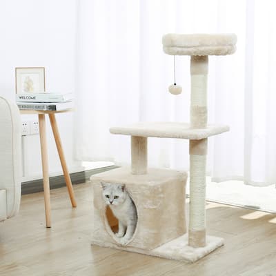 Pet Cat Tree Condo House Scratcher Scratching Post Climbing Tree Toys