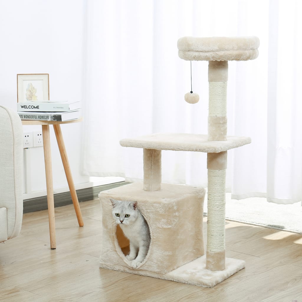 Pet Cat Tree Condo House Scratcher Scratching Post Climbing Tree Toys