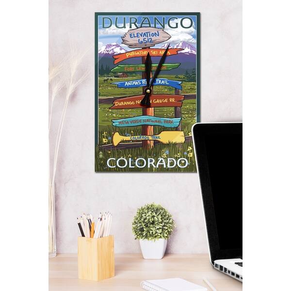 Shop Durango Colorado Signpost Lantern Press Artwork Acrylic