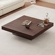 preview thumbnail 15 of 29, 43" Mid Century Modern Square Coffee Table, Carbon Steel Legs