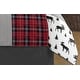 preview thumbnail 4 of 4, Sweet Jojo Designs Grey Black Red Woodland Plaid Arrow Rustic Patch Collection Boy 3pc Full / Queen-size Comforter Set