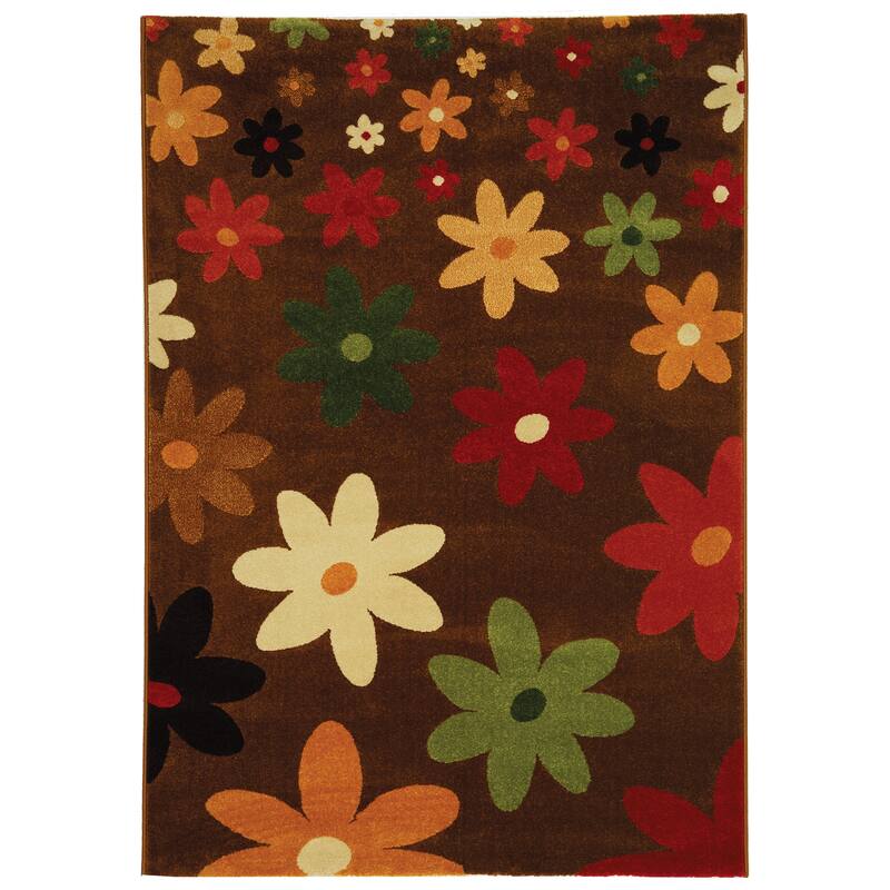 SAFAVIEH Porcello Ala Modern Rug - 5' 3" x 7' 7" - Brown - Runner/Rectangle
