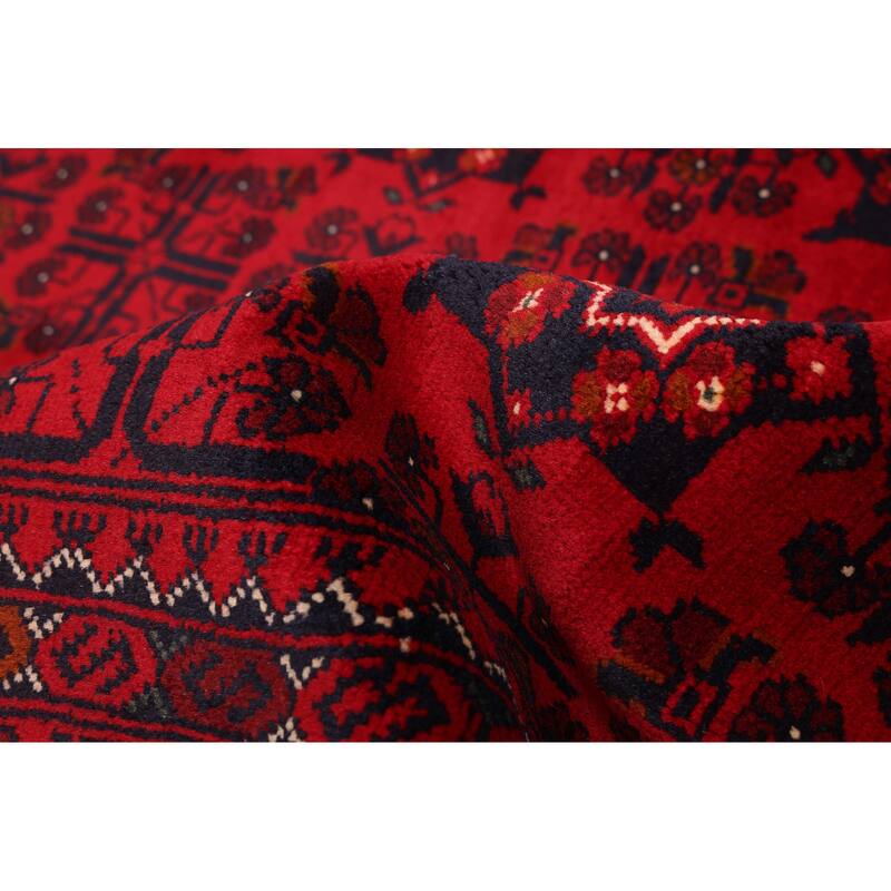 ECARPETGALLERY Hand-knotted Finest Khal Mohammadi Red Wool Rug - 5'1 x 6'8