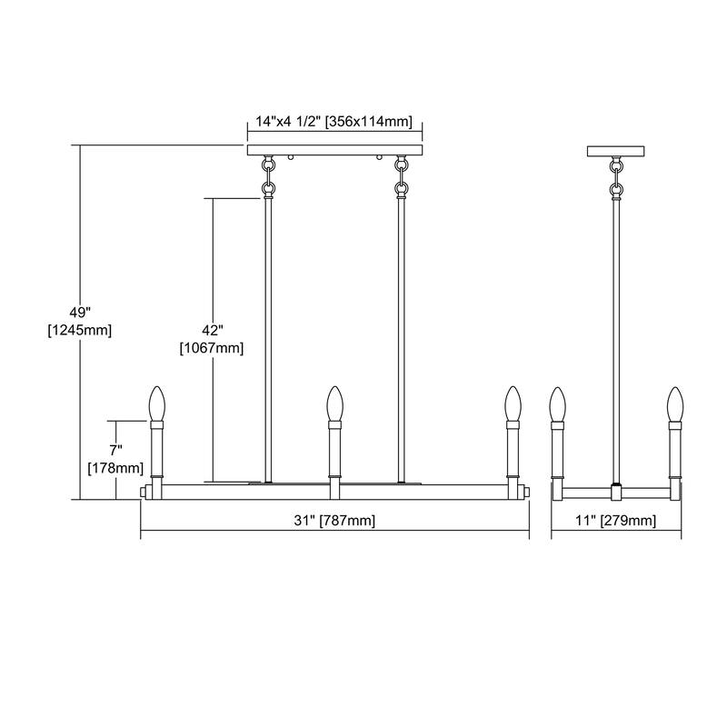 Elk Home Mandeville Oil Rubbed Bronze Metal Chandelier