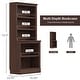 preview thumbnail 82 of 95, Halston 72.5" Tall Modular Bookcases Bookshelves 5-Tier Display Shelves Organizer and Storage