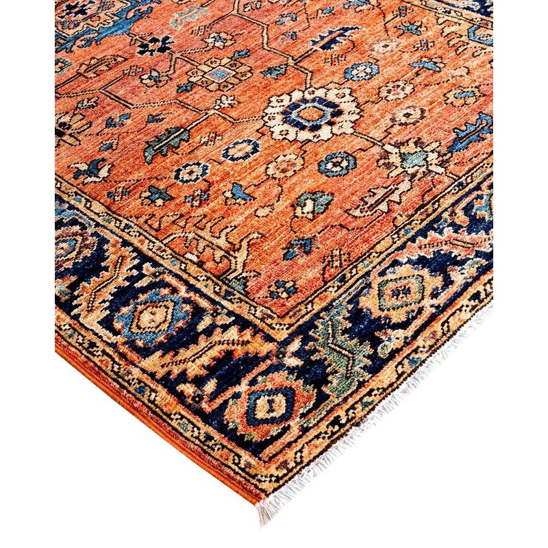 Serapi One-of-a-Kind Hand-Knotted Runner Rug - Orange, 2' 9" x 11' 9" - 2' 9" x 11' 9"