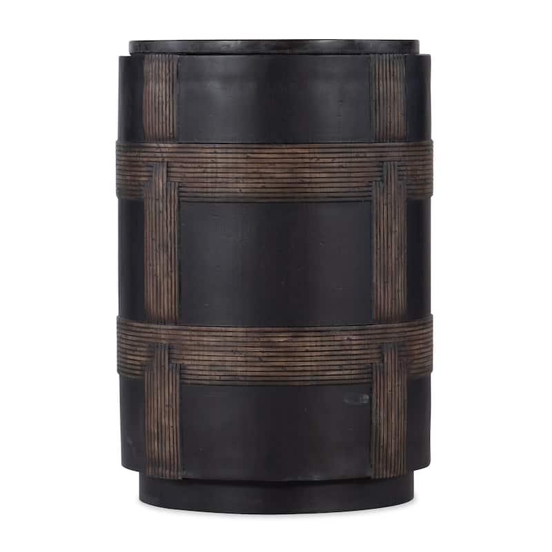 Hooker Furniture 628-50104-99 Melange 17" Diameter Marble and Resin - Dark Brown / Black