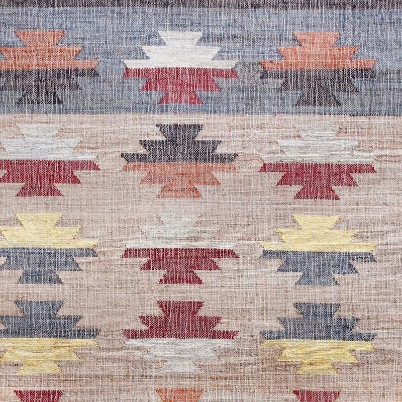 HomeRoots Tribal Rustic Rectangle Area Rug - 2' X 3'