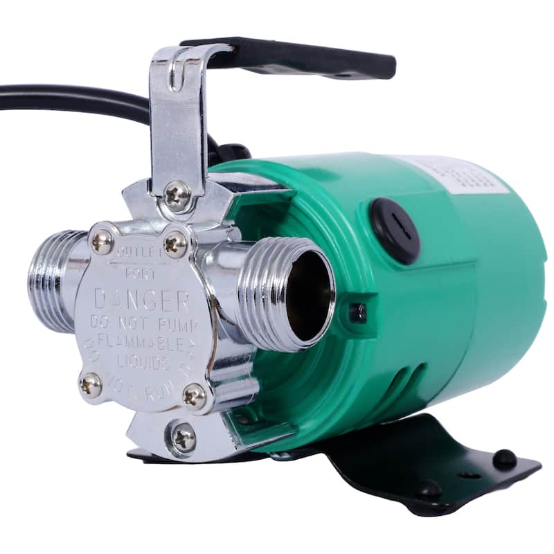 Portable Electric Utility Pump with 6' Water Hose Kit - Green - Steel
