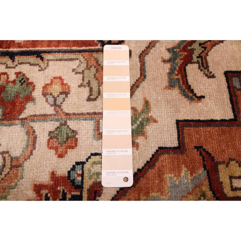 ECARPETGALLERY Hand-knotted Jules Sultane Ivory Wool Rug - 8'9 x 11'9