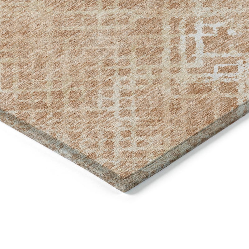 Machine Washable Indoor/ Outdoor Chantille Vintage Trellis Rug