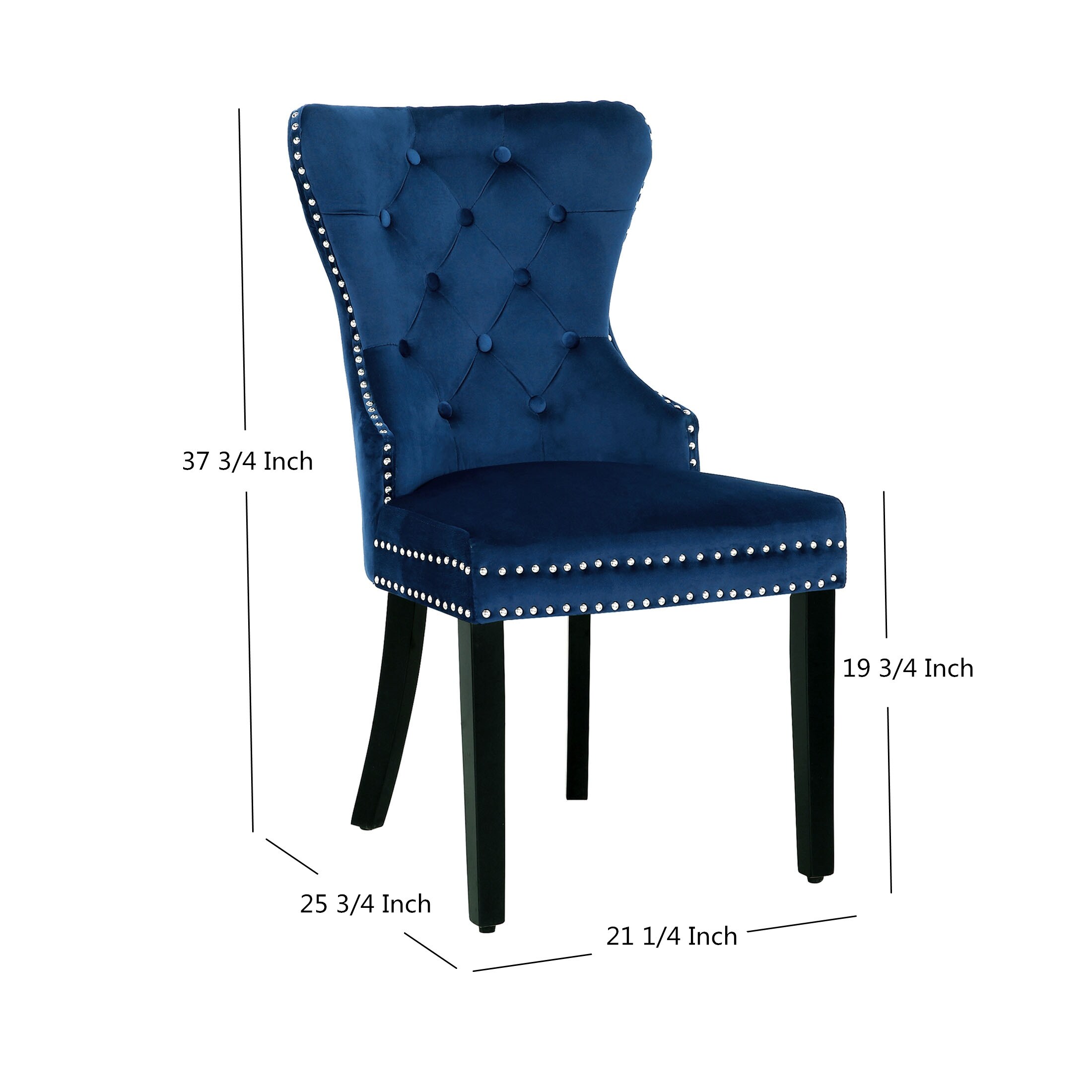 york studded dining chair