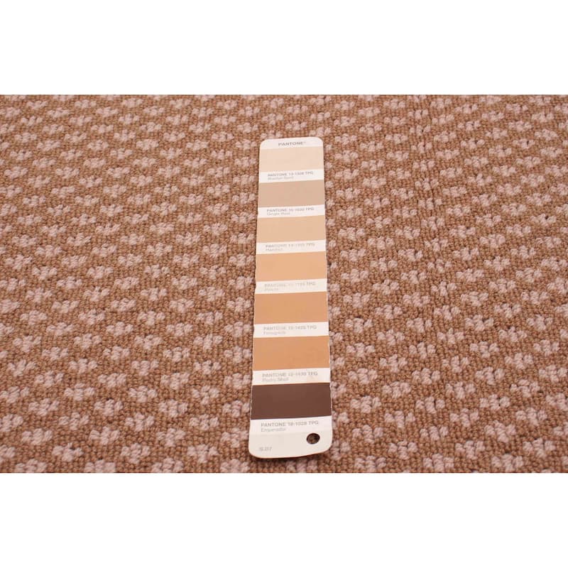 ECARPETGALLERY Machine Woven Lotus Mod Brown Polypropylene Rug - 6'7 x 9'4