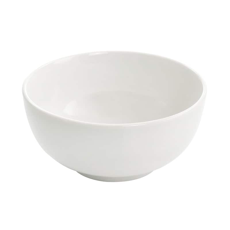 16 Piece Double Bowl Dinnerware Set in Porcelain