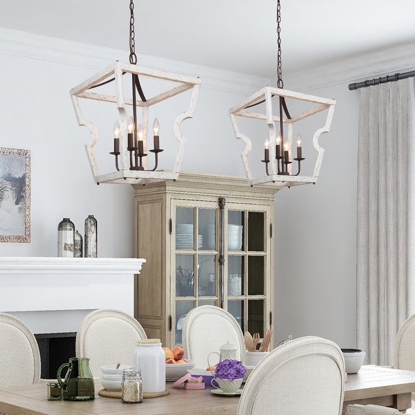 Shabby chic 2024 dining room lighting