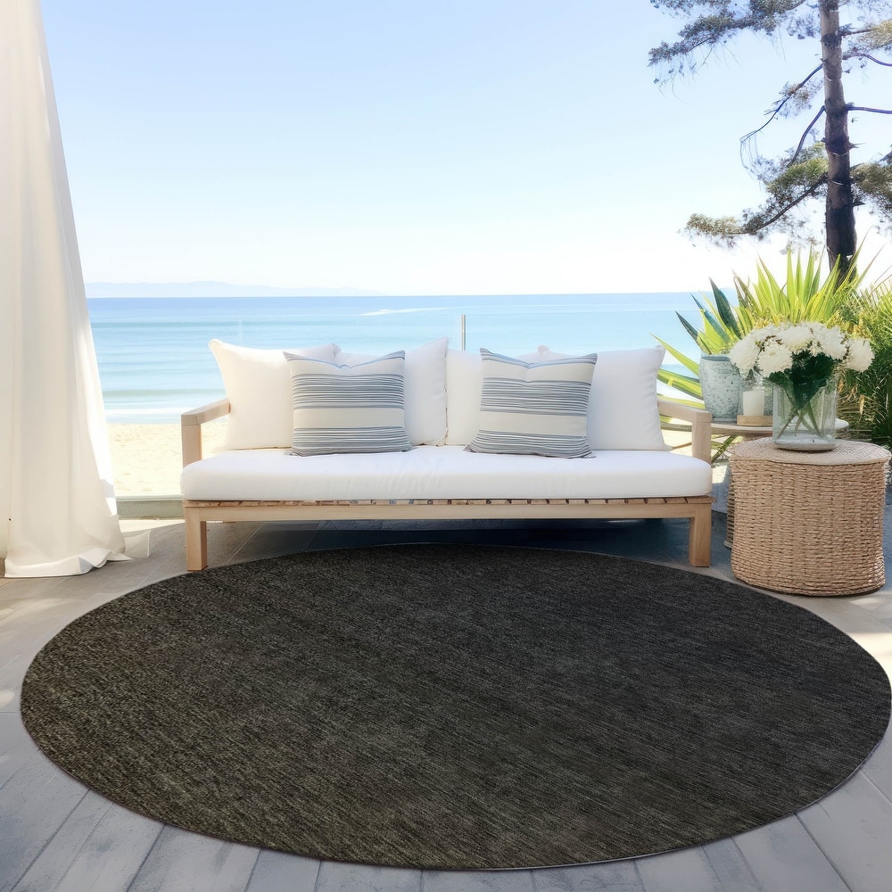 Machine Washable Indoor/ Outdoor Chantille Ombre Solid Rug