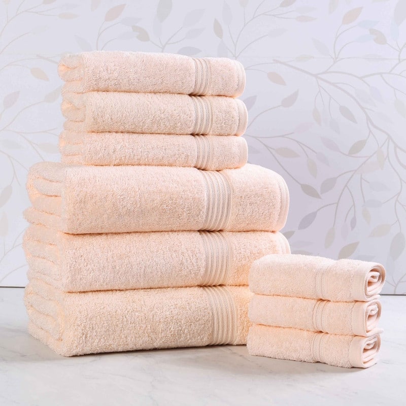 Superior Heritage Egyptian Cotton Absorbent 9-Piece Towel Set