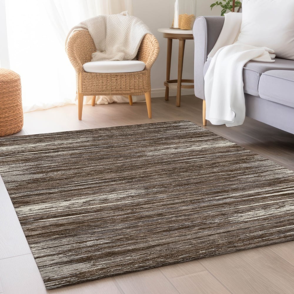 Premium Washable Super Soft Ombre Stripes Mayfield Rug
