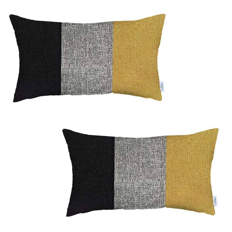 Boho-Chic Decorative Houndstooth Jacquard Pillow Covers 2 PCS