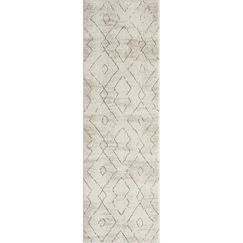 Mayson Mid-Century Modern Diamond Indoor Area Rug