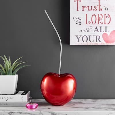 Cherry Resin Handmade Sculpture - N/A