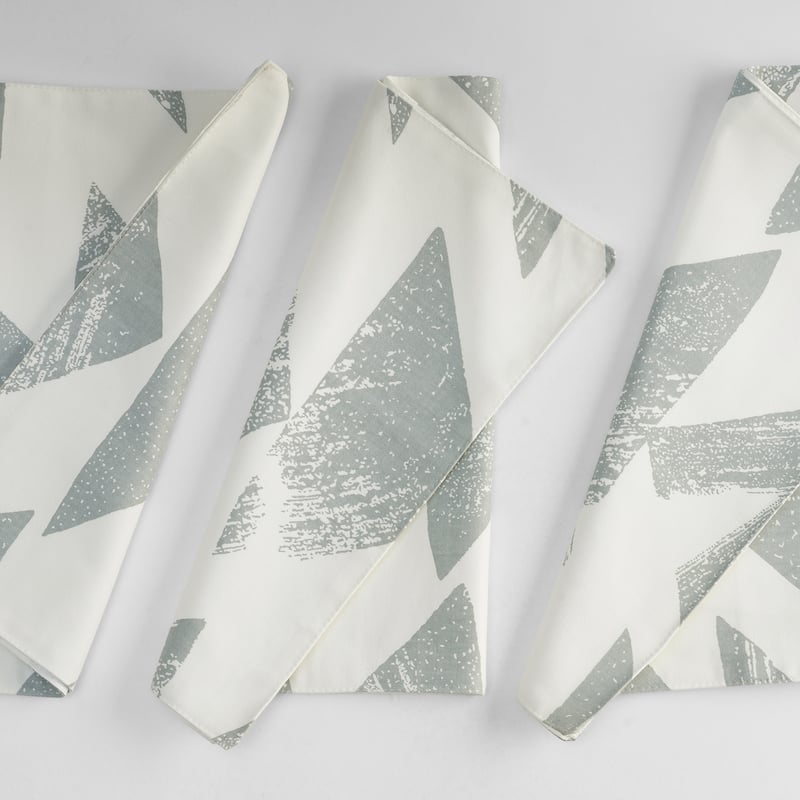 Exclusive Fabrics Triad Printed Cotton Table Runner & Placemats