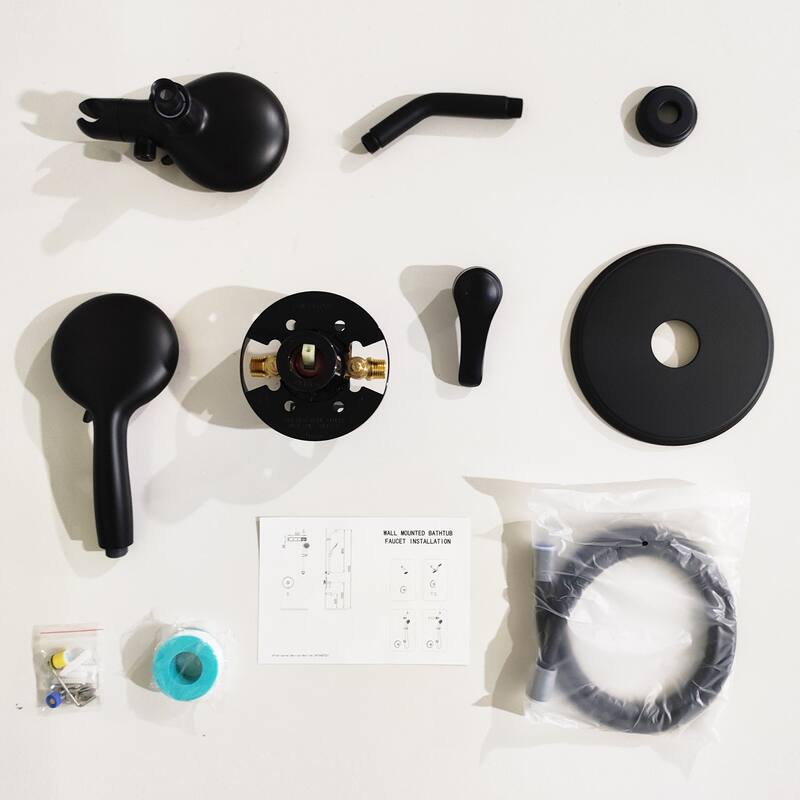 4.7 inch Wall-Mounted Round Shower System with Rough-in Valve