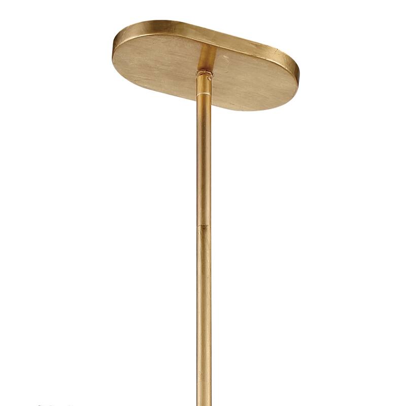 Bleecker 8 Light Antique Gold Chandelier - 36'' W x 16'' H