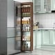 preview thumbnail 3 of 27, Roomfitters 7 Tier Pull Out Pantry Cabinet Slim Side Storage Tower Mobile Kitchen Cart Rolling Gap Organizer