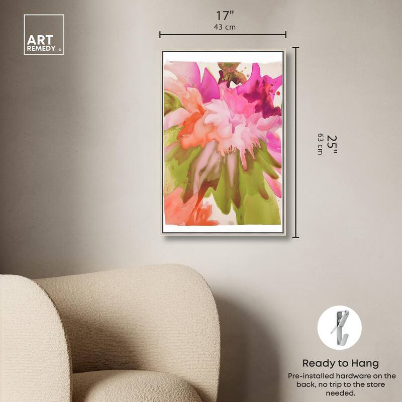 Vibrant Fluidity Floral IV Canvas by Art Remedy