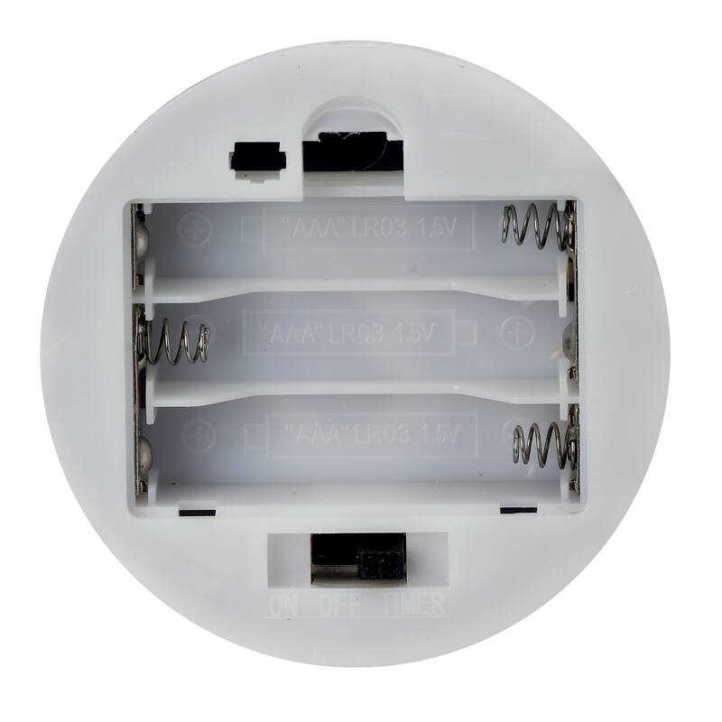 9" Led Battery Operated Timer Cardboard Snowy Lane House
