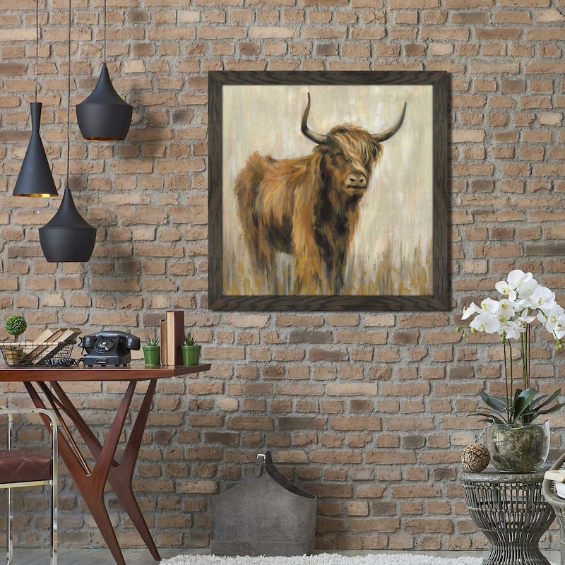 "Highland Mountain Cow" Print on Acrylic