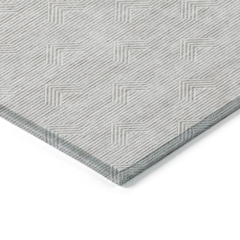 Machine Washable Indoor/ Outdoor Chantille Contemporary Stripe Rug
