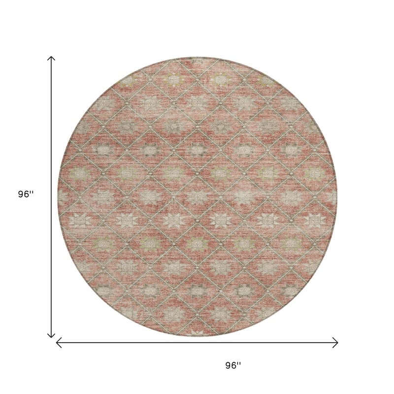HomeRoots Floral Transitional Rectangle Outdoor Rug