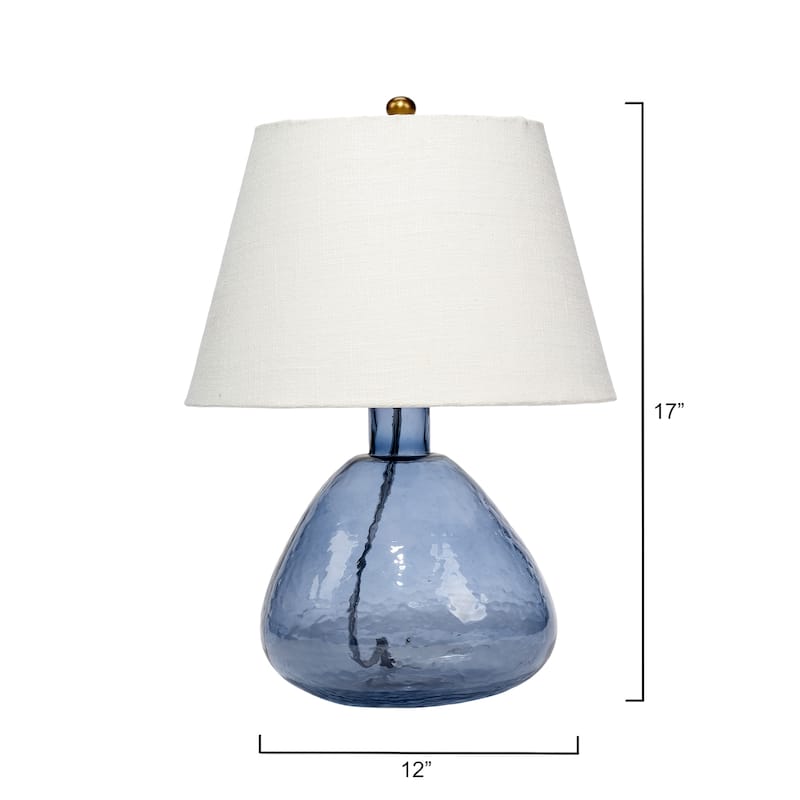 Alden Decor Dolan Glass Table Lamp