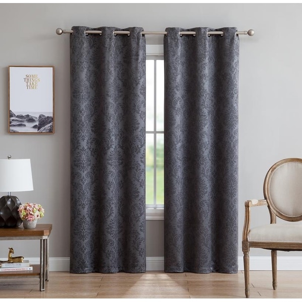 NEW Premium Embossed Grommets Thermal Weaved Blackout CurtainsNoise Reduction