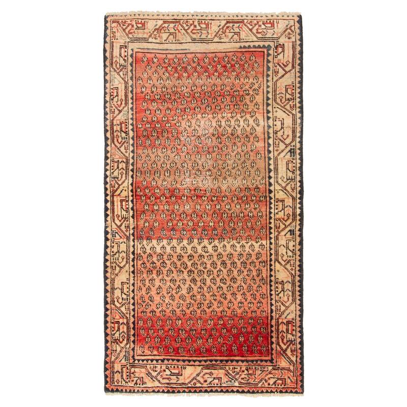 ECARPETGALLERY Hand-knotted Andelz Red Wool Rug - 3'4 x 6'6