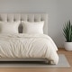 preview thumbnail 26 of 53, 100% Cotton Sateen Weave Solid Duvet Cover Set - Includes 1 Duvet Cover & 2 Pillow Sham Set Beige - California King