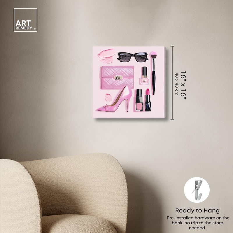 Pink Passions Canvas by Art Remedy, Gallery Wrapped