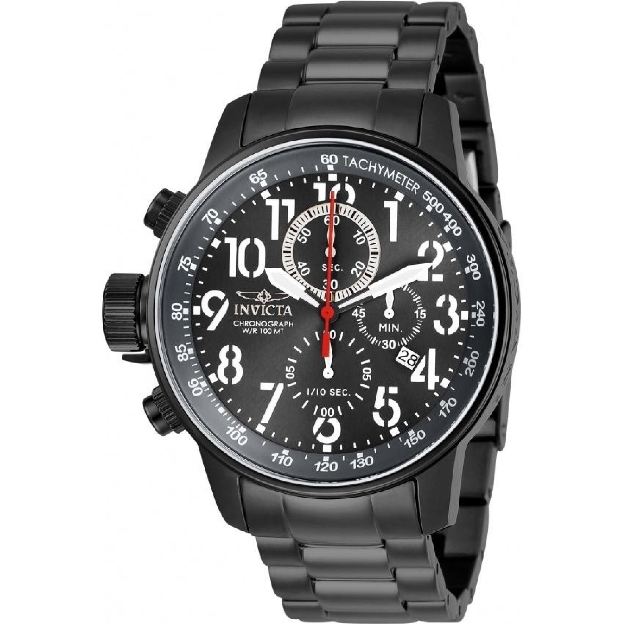 invicta black stainless steel watches