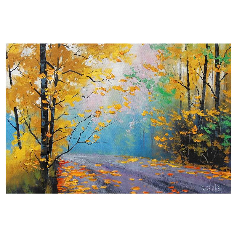 Misty Autumn Day by Graham Gercken Canvas Art Print