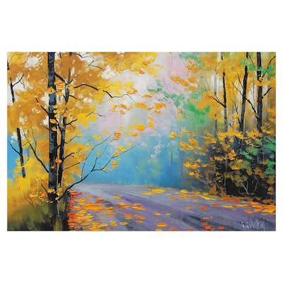 Misty Autumn Day by Graham Gercken Canvas Art Print