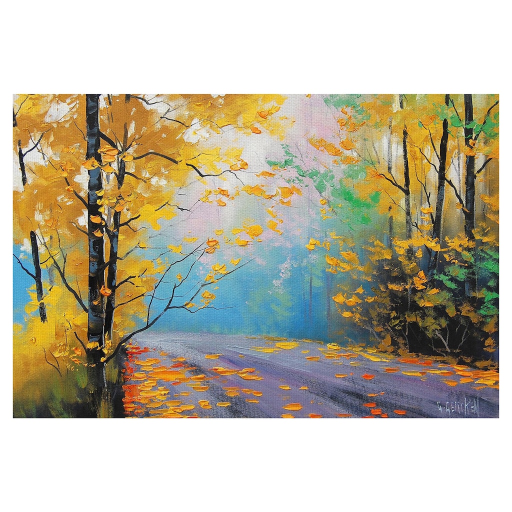 Misty Autumn Day by Graham Gercken Canvas Art Print