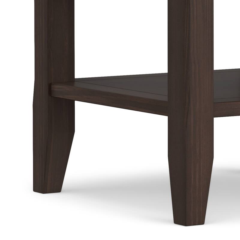 WYNDENHALL Normandy Solid Wood Square Transitional End Table - 19 inch Wide