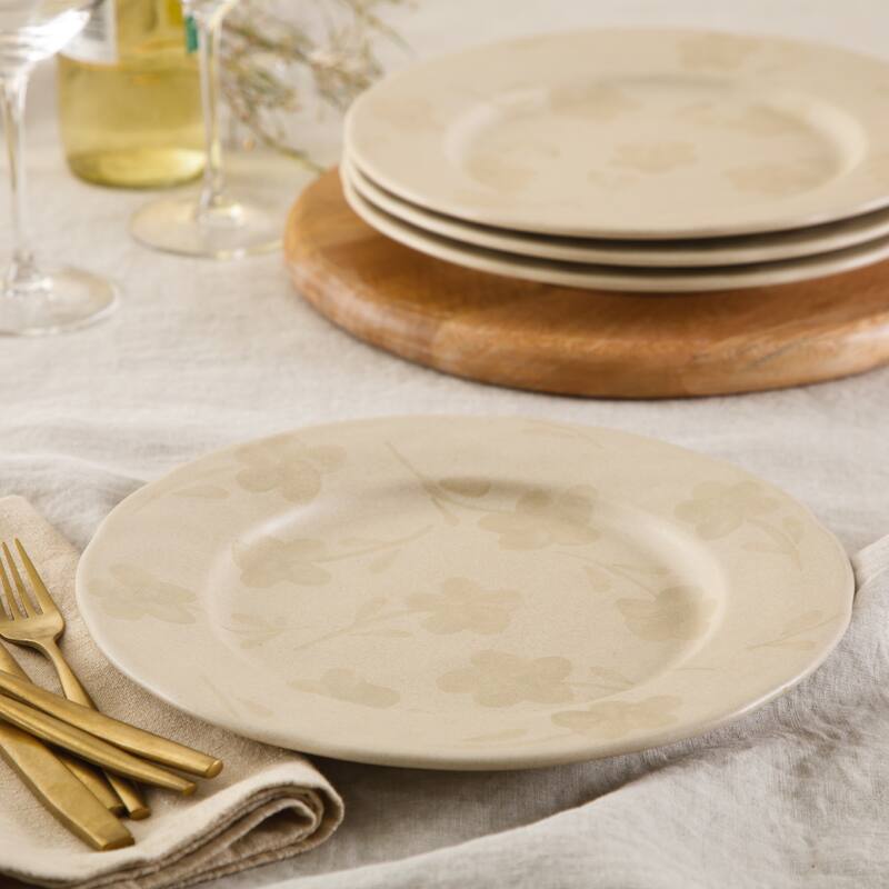 Bloomhouse - 2 Time Oprah's Favorite Things Made in Portugal Porto Petals Floral Hand Painted 10.8 Inch Dinner Plates Set