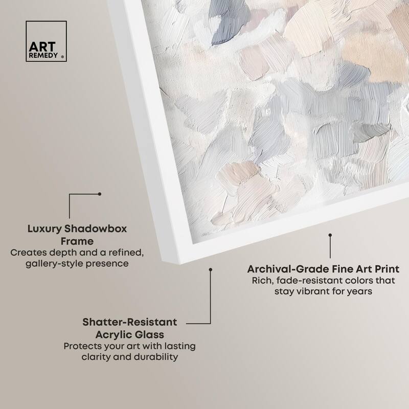 Soft Colors Fade I Shadowbox by Art Remedy