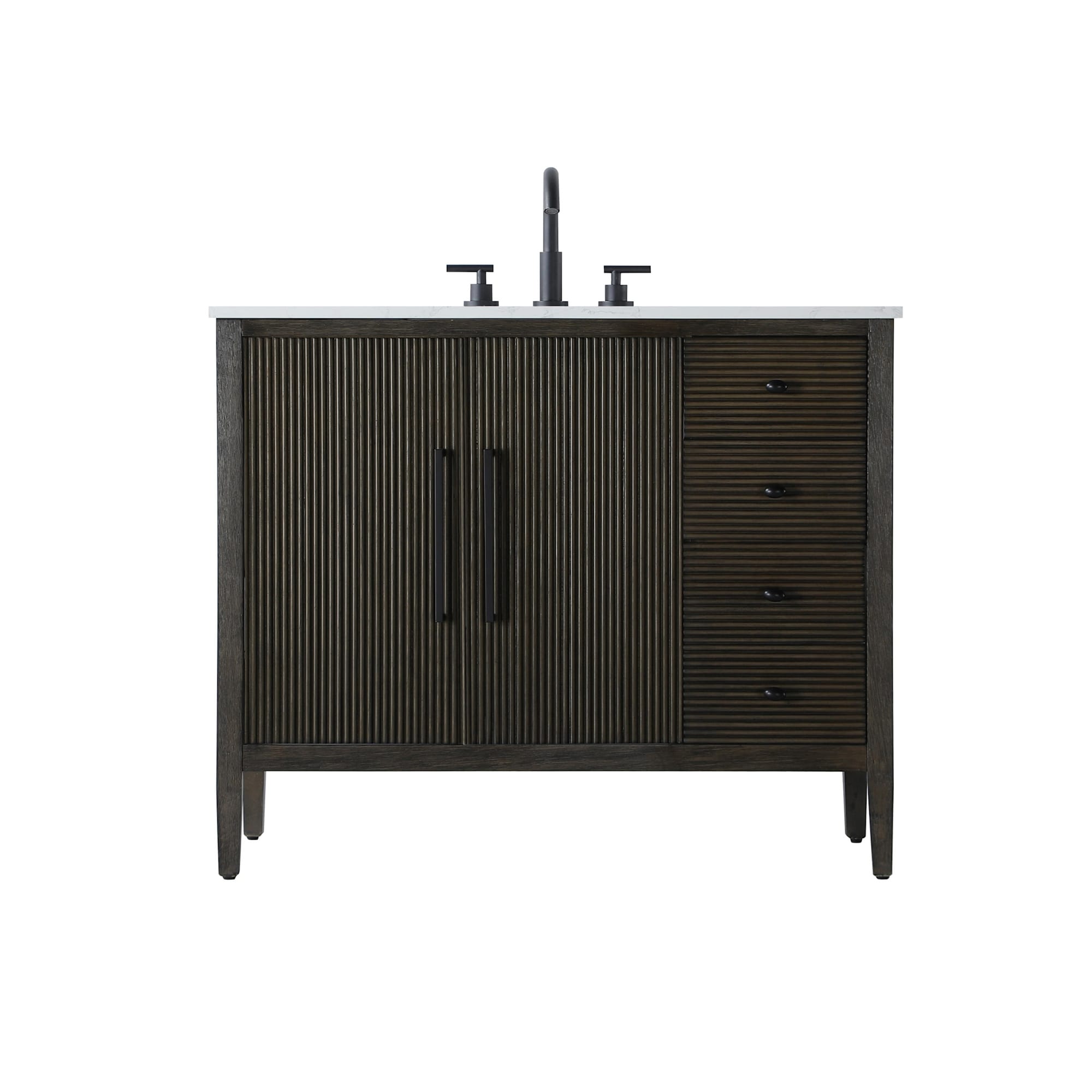 Elegant Lighting VF29642 Blakely 42" Free Standing Single Basin Vanity