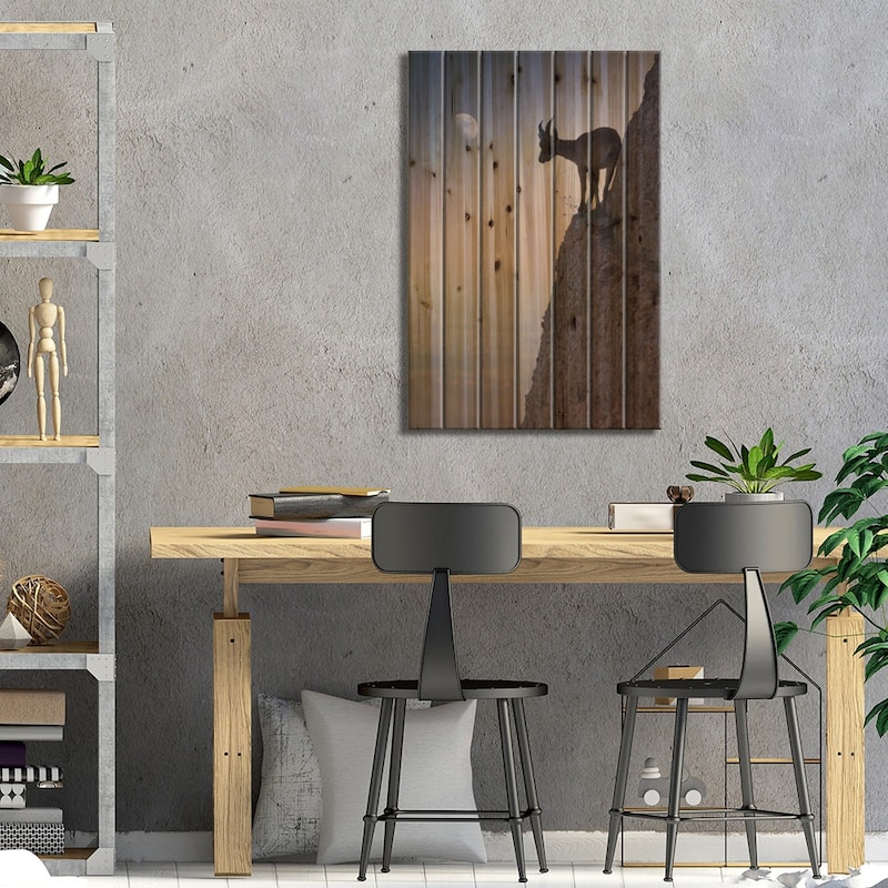 By A Bouquet Of Flowers Print On Wood by Renato J. López - Multi-Color