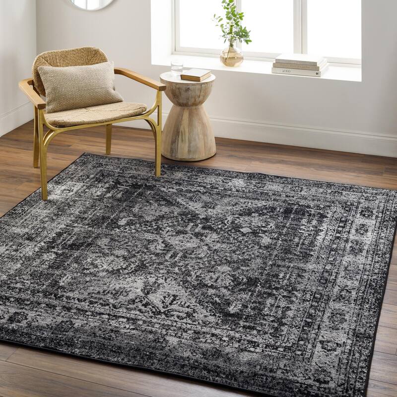 Livabliss Monte Carlo Updated Traditional Medallion Area Rug