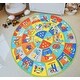preview thumbnail 10 of 13, HR ABC Rugs Kids Educational Play mat for School / Nursery Non-Slip 7'7